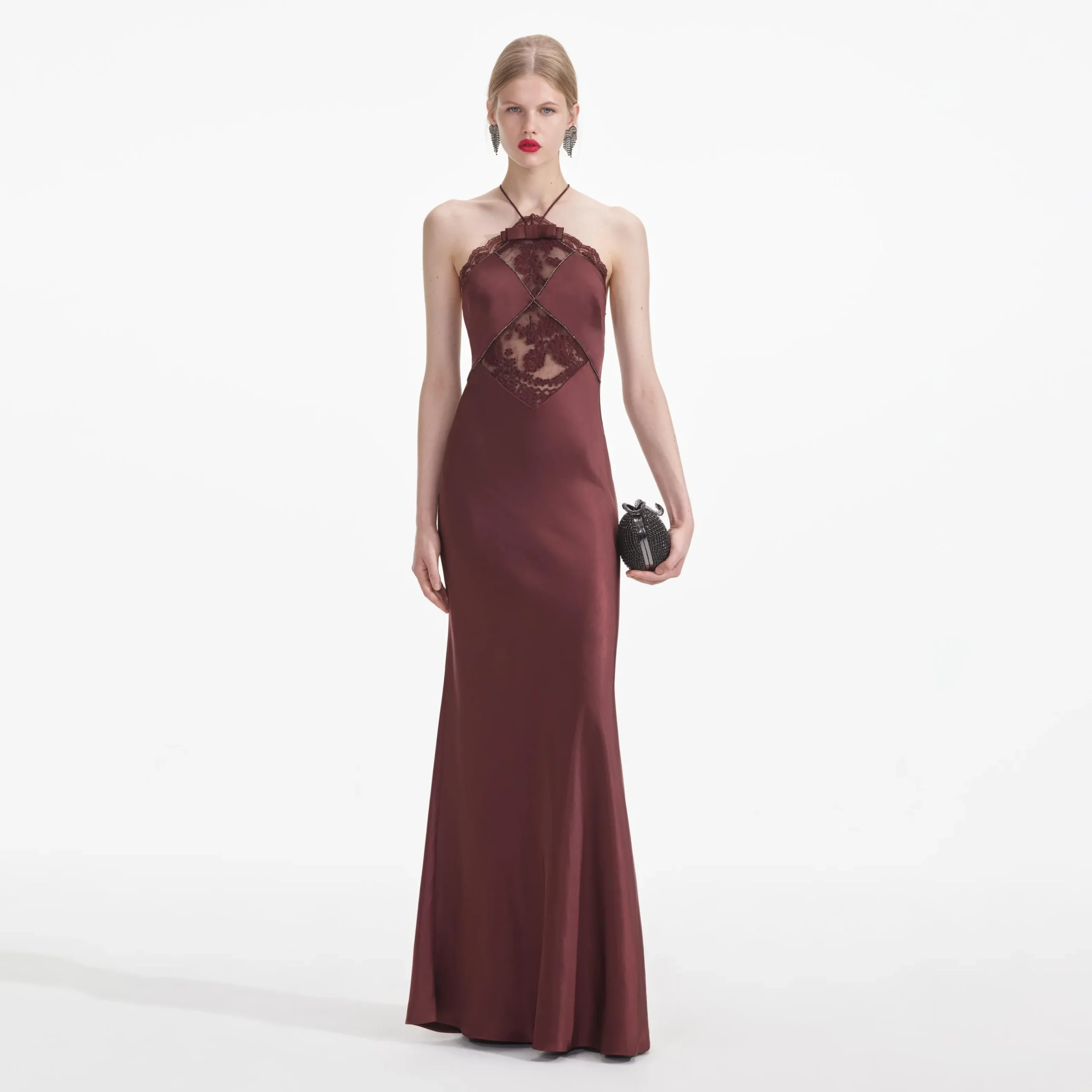 Satin Maxi Dress^self-portrait Outlet