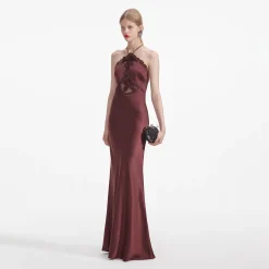 Satin Maxi Dress^self-portrait Outlet