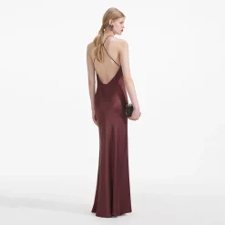 Satin Maxi Dress^self-portrait Outlet