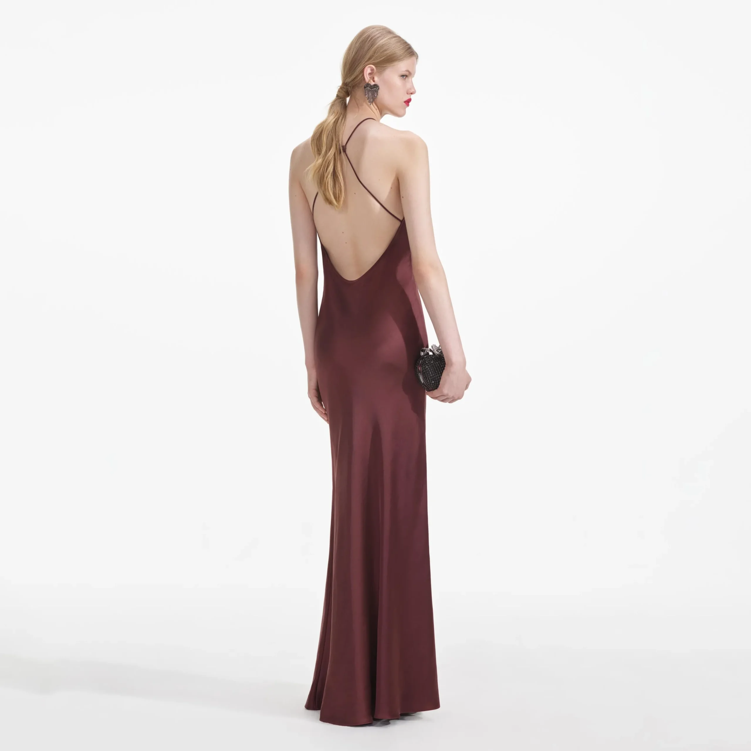 Satin Maxi Dress^self-portrait Outlet