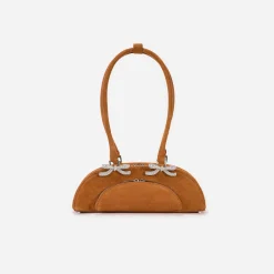 Suede Curved Shoulder Bag^self-portrait Shop