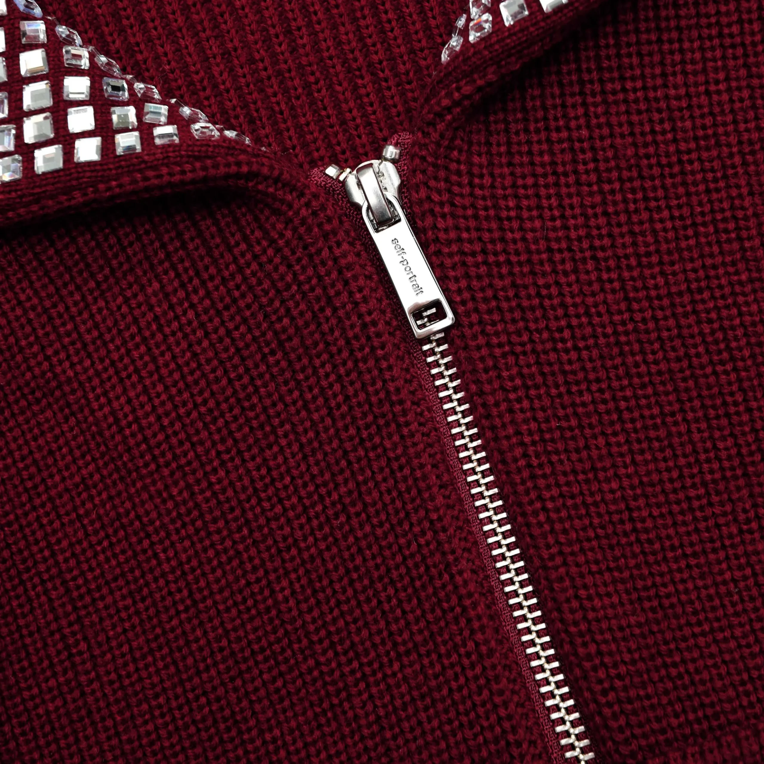 Diamante Collar Knit Jacket^self-portrait Outlet