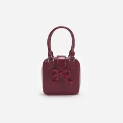 Leather Square Mini Tote Bag^self-portrait Store
