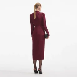 Satin Midi Dress^self-portrait Store