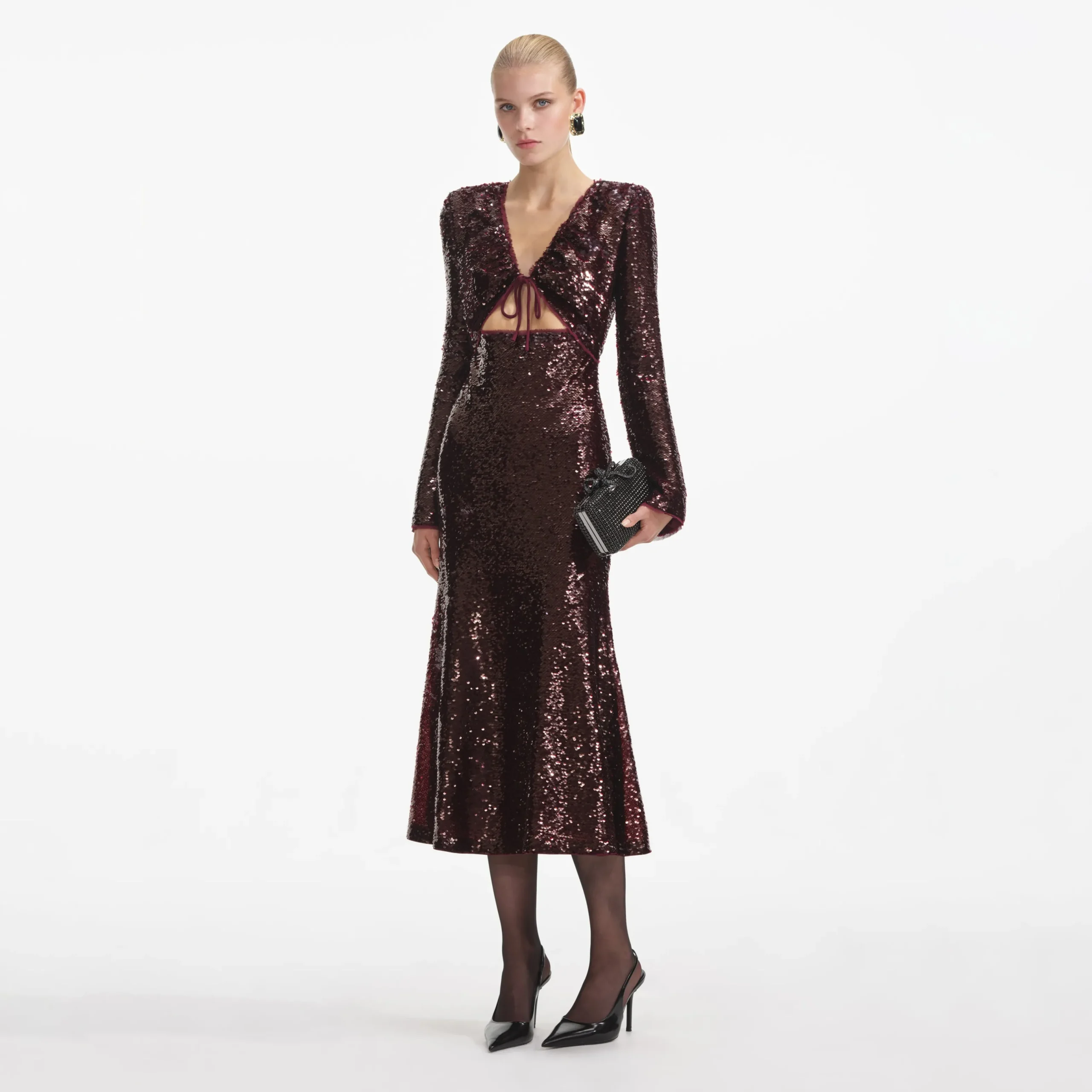 Sequin Midi Dress^self-portrait Store