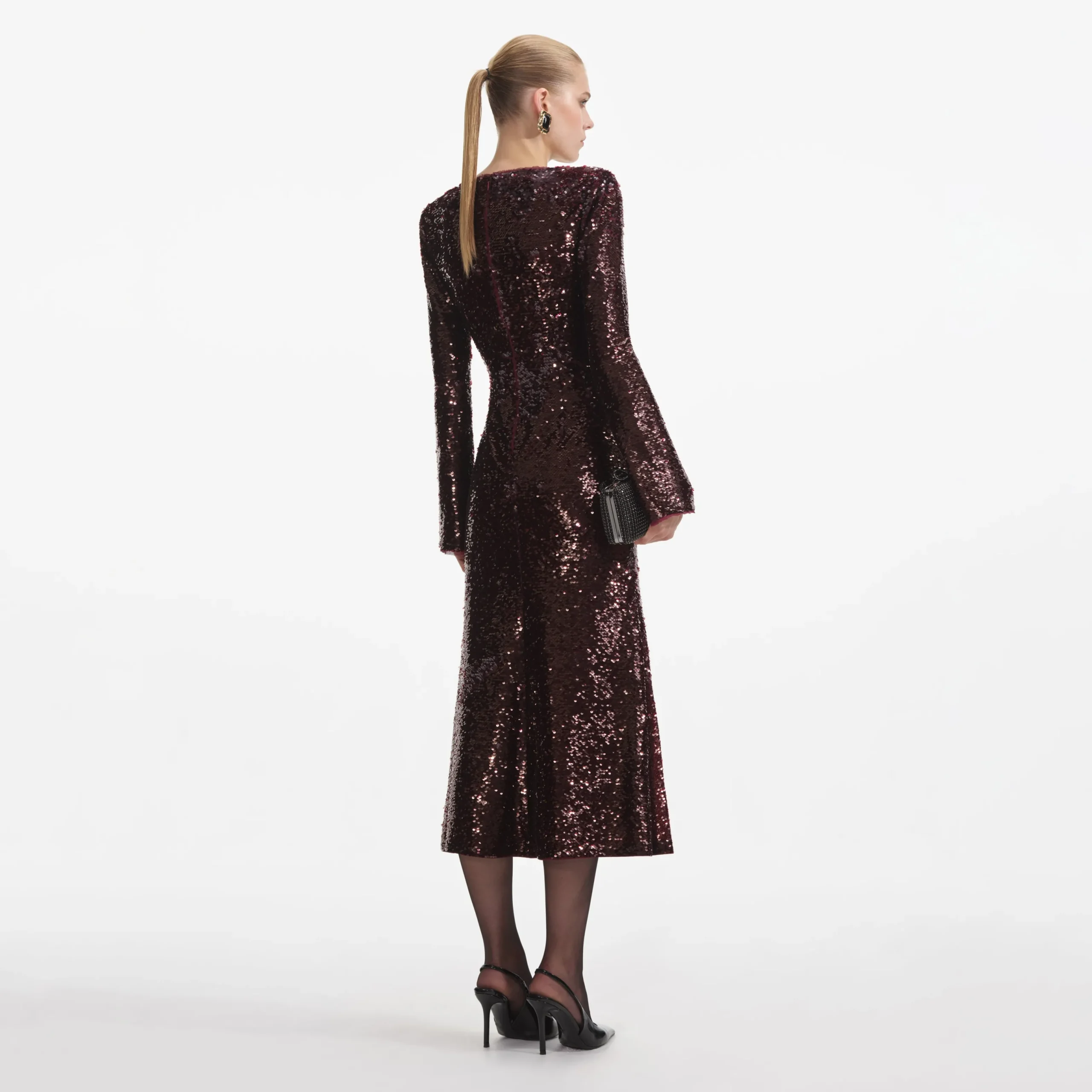 Sequin Midi Dress^self-portrait Store