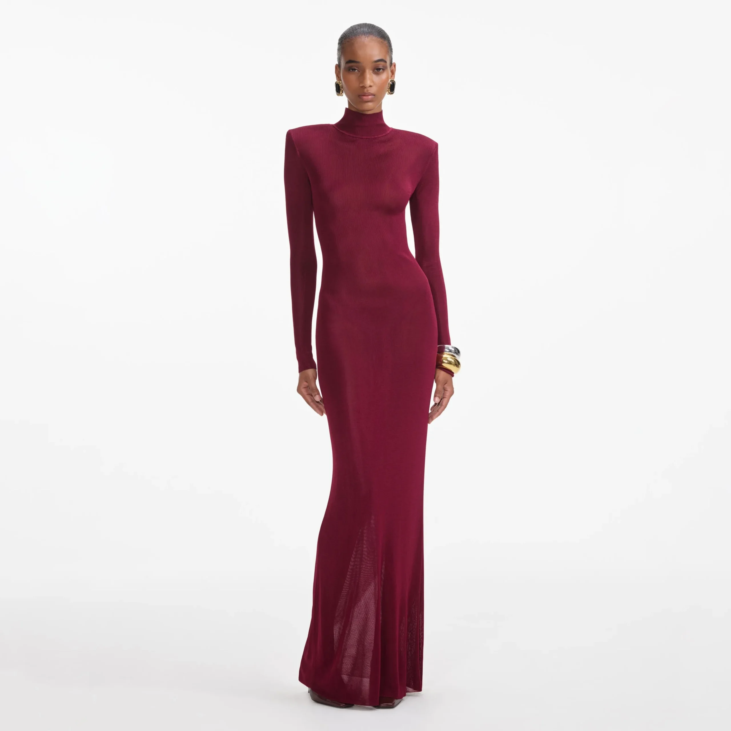 Viscose Knit Maxi Dress^self-portrait Sale