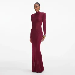 Viscose Knit Maxi Dress^self-portrait Sale
