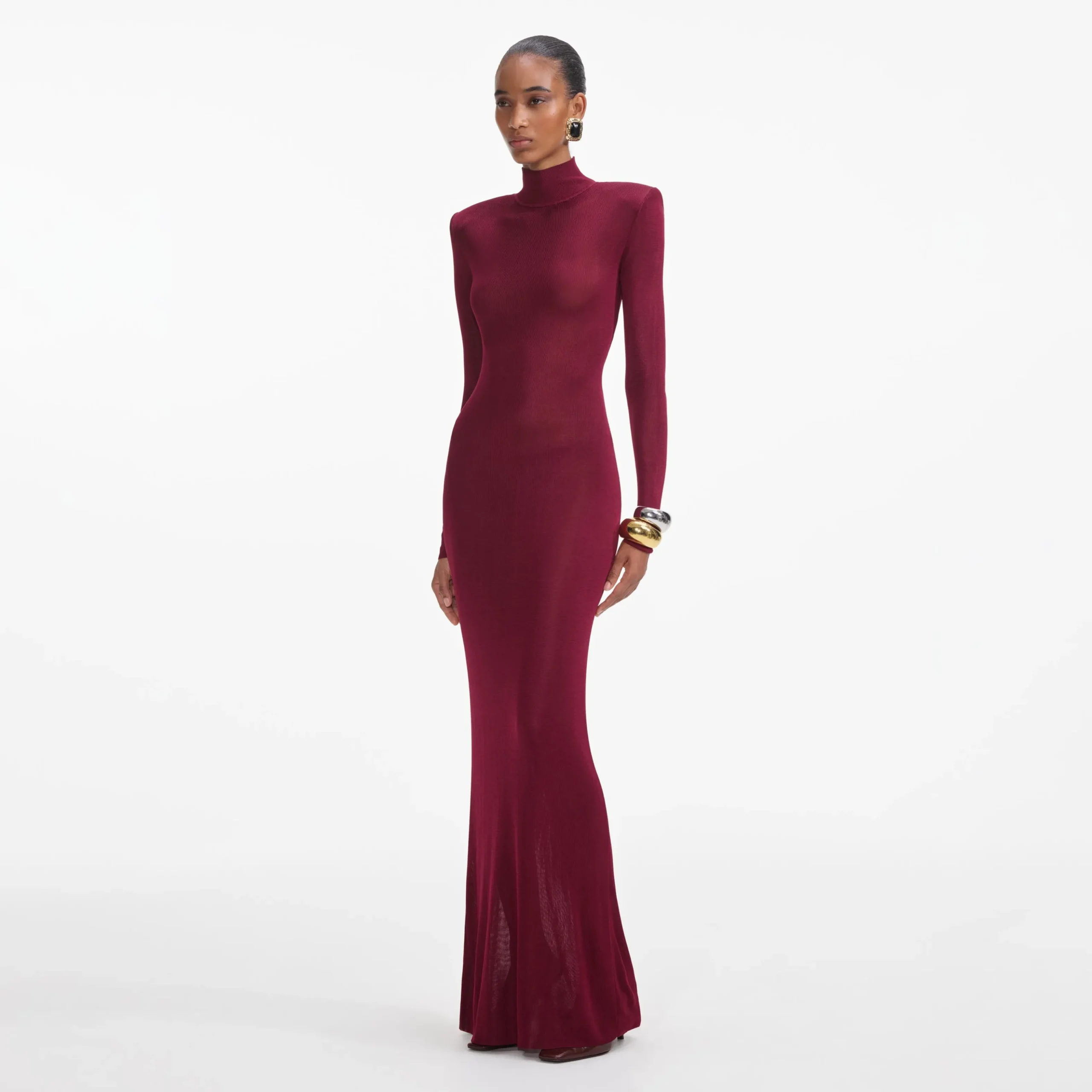 Viscose Knit Maxi Dress^self-portrait Sale
