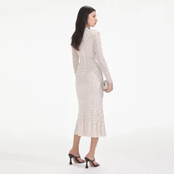 Rhinestone Mesh Midi Dress^self-portrait Discount