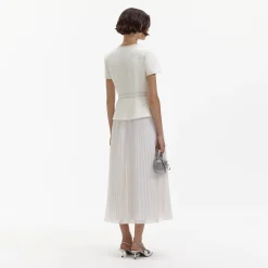 Boucle Chiffon Midi Dress^self-portrait Hot