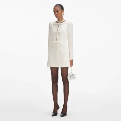 Boucle Diamante Bow Mini Dress^self-portrait Cheap