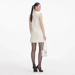 Boucle Pearl Trim Mini Dress^self-portrait Cheap