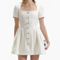 Boucle Short Sleeve Mini Dress^self-portrait Discount