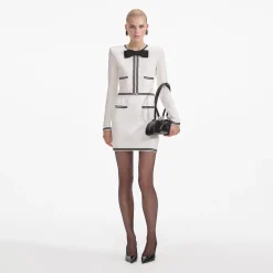 Bow Jacquard Mini Skirt^self-portrait Cheap