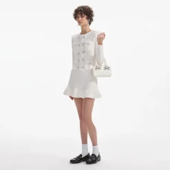 Buttoned Knit Mini Dress^self-portrait Store