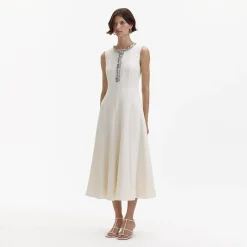 Crepe Embellished Midi Dress^self-portrait Best Sale