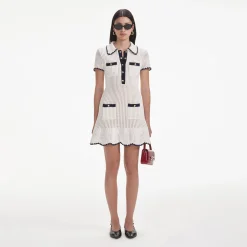 Crochet Collared Mini Dress^self-portrait Online
