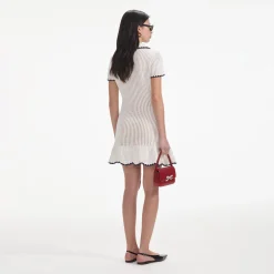 Crochet Collared Mini Dress^self-portrait Online