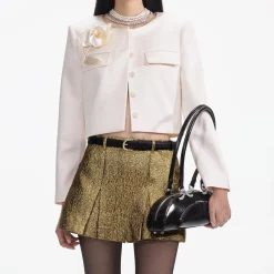 3D Flower Satin Jacket^self-portrait Fashion