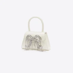 Leather Micro Bow Bag^self-portrait Online