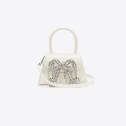 Leather Micro Bow Bag^self-portrait Online