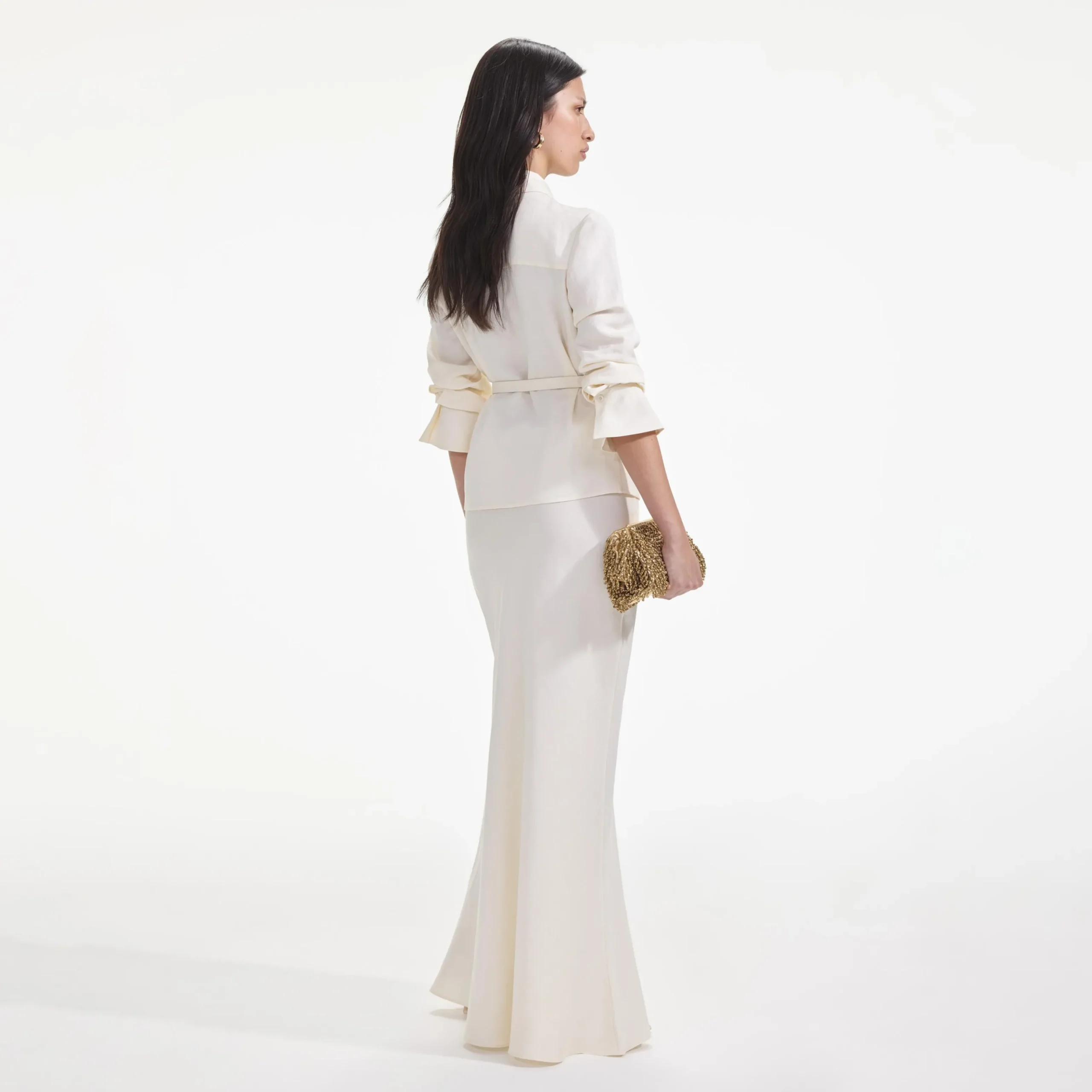 Linen Maxi Dress^self-portrait New