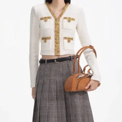 Lurex Knit Cardigan^self-portrait Best