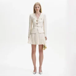 Metallic Boucle Mini Jacket Dress^self-portrait Best