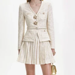 Metallic Boucle Mini Jacket Dress^self-portrait Best
