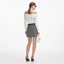 Off Shoulder Knit Top^self-portrait Fashion
