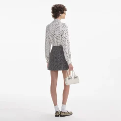 Polka Dot Satin Blouse^self-portrait Online