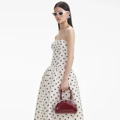Polka Dot Taffeta Midi Dress^self-portrait Hot