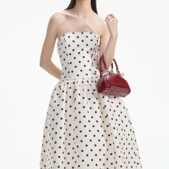 Polka Dot Taffeta Midi Dress^self-portrait Hot