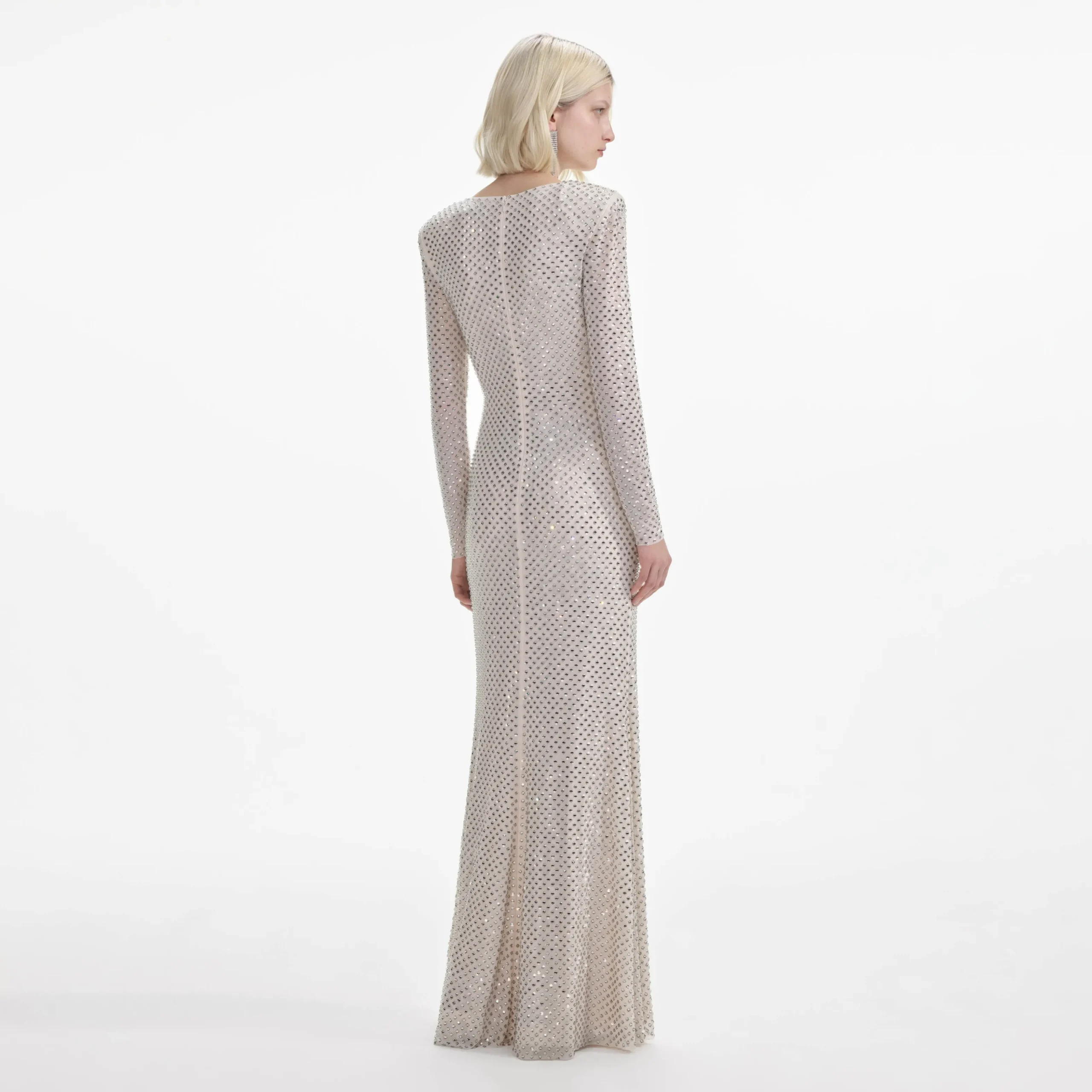 Rhinestone Keyhole Maxi Dress^self-portrait Cheap