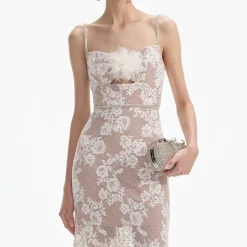 Rhinestone Lace Maxi Dress^self-portrait Outlet