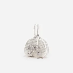 Rhinestone Top Handle Micro Bag^self-portrait Best