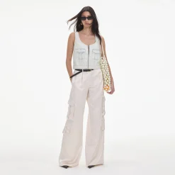 Satin Cargo Trousers^self-portrait Best Sale