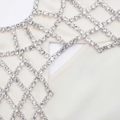 Satin Diamante Bralette Maxi Dress^self-portrait Hot