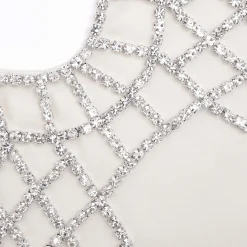 Satin Diamante Bralette Mini Dress^self-portrait Outlet
