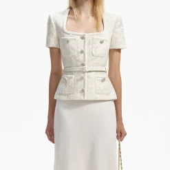 Sequin Boucle Midi Dress^self-portrait Clearance