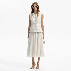 Sequin Boucle Tailored Midi Dress^self-portrait Cheap