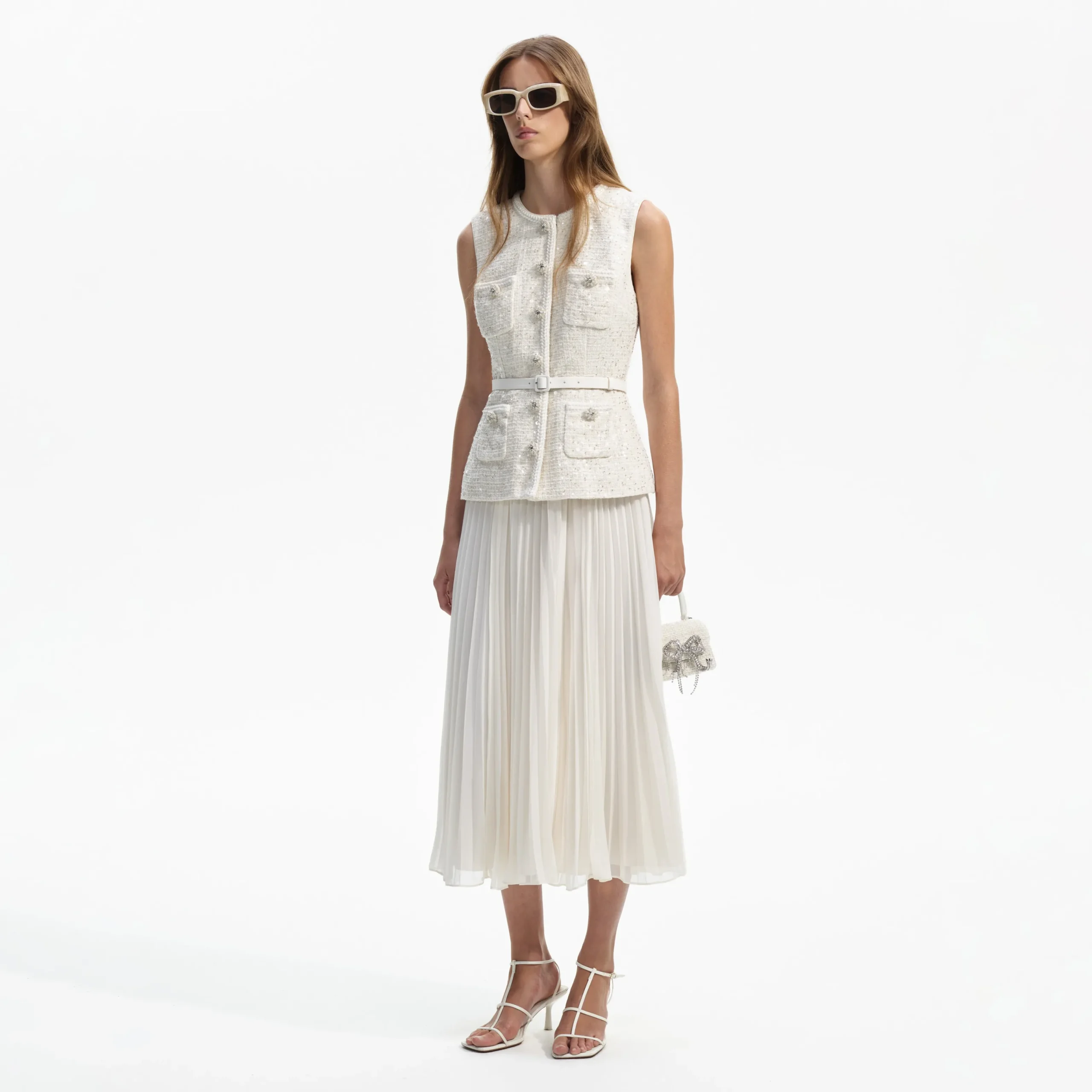 Sequin Boucle Tailored Midi Dress^self-portrait Cheap