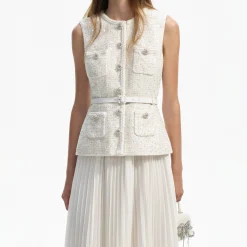 Sequin Boucle Tailored Midi Dress^self-portrait Cheap