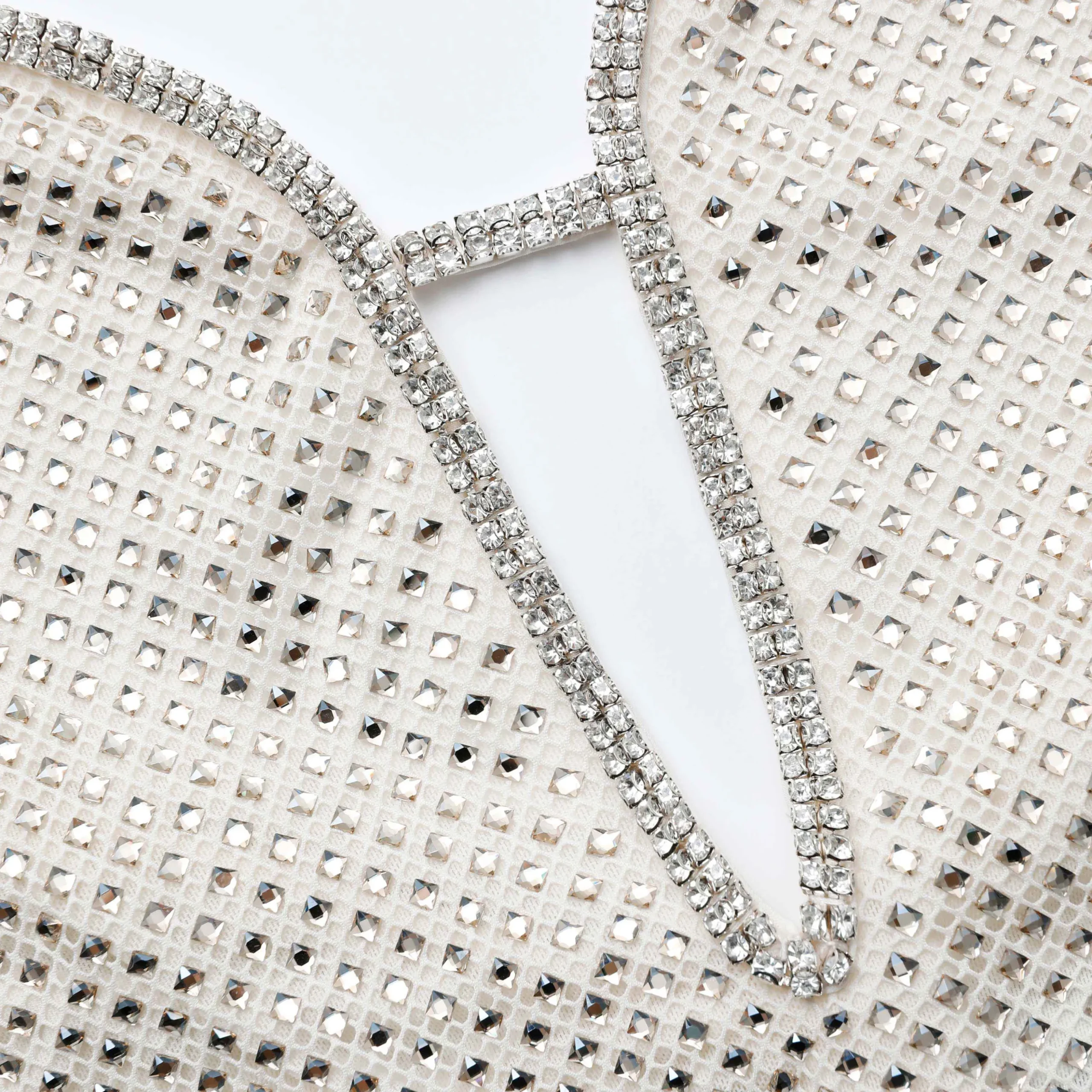 Square Rhinestone Fishnet Maxi Dress^self-portrait Best