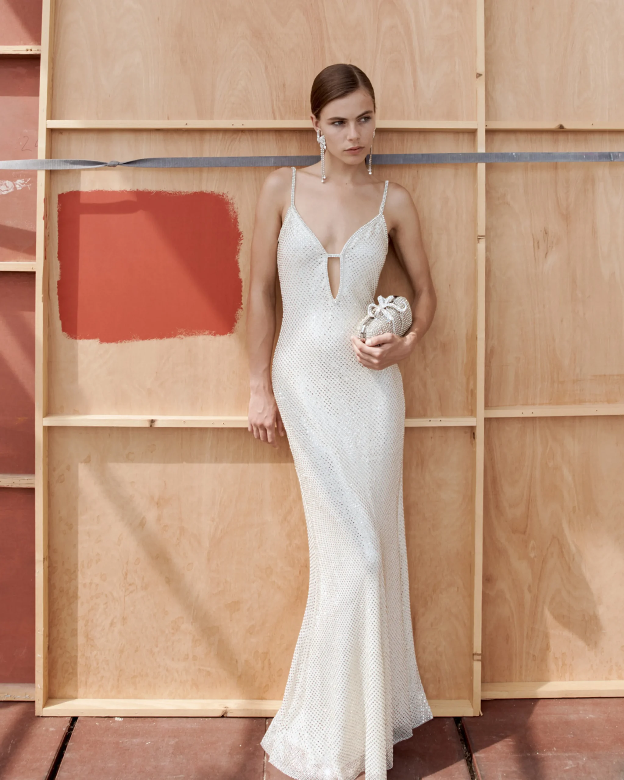 Square Rhinestone Fishnet Maxi Dress^self-portrait Best