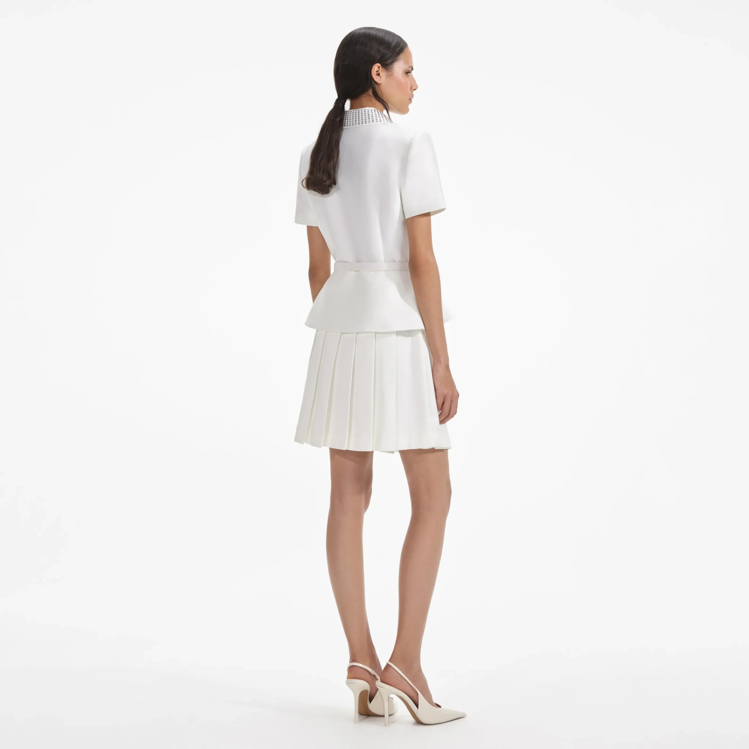 Taffeta Diamante Mini Dress^self-portrait Flash Sale