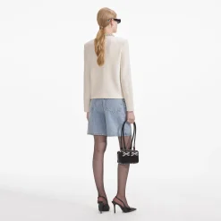 Textured Knit Embellished Cardigan^self-portrait Hot