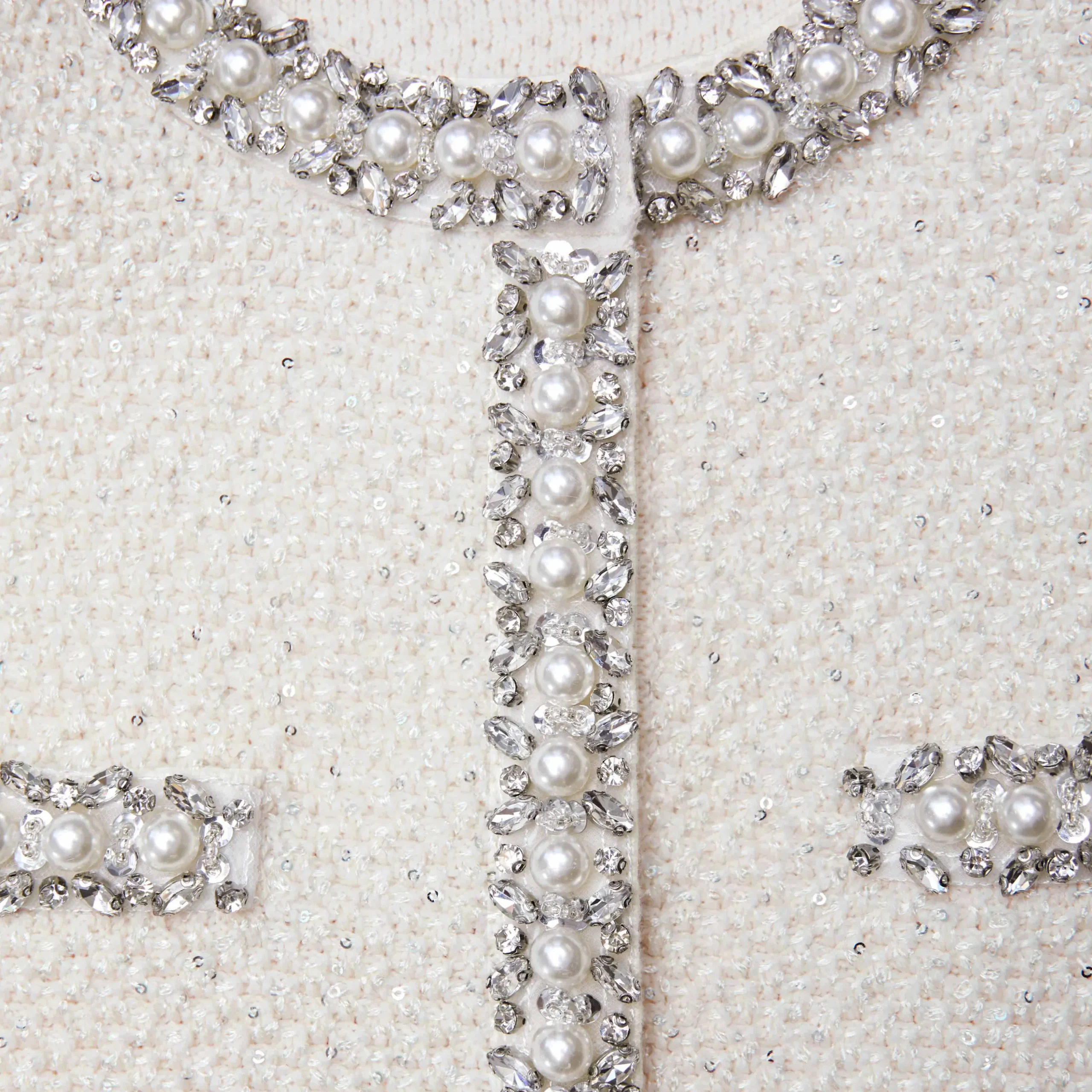 Textured Knit Embellished Cardigan^self-portrait Hot