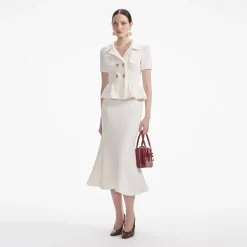 Textured Knit Midi Dress^self-portrait Shop